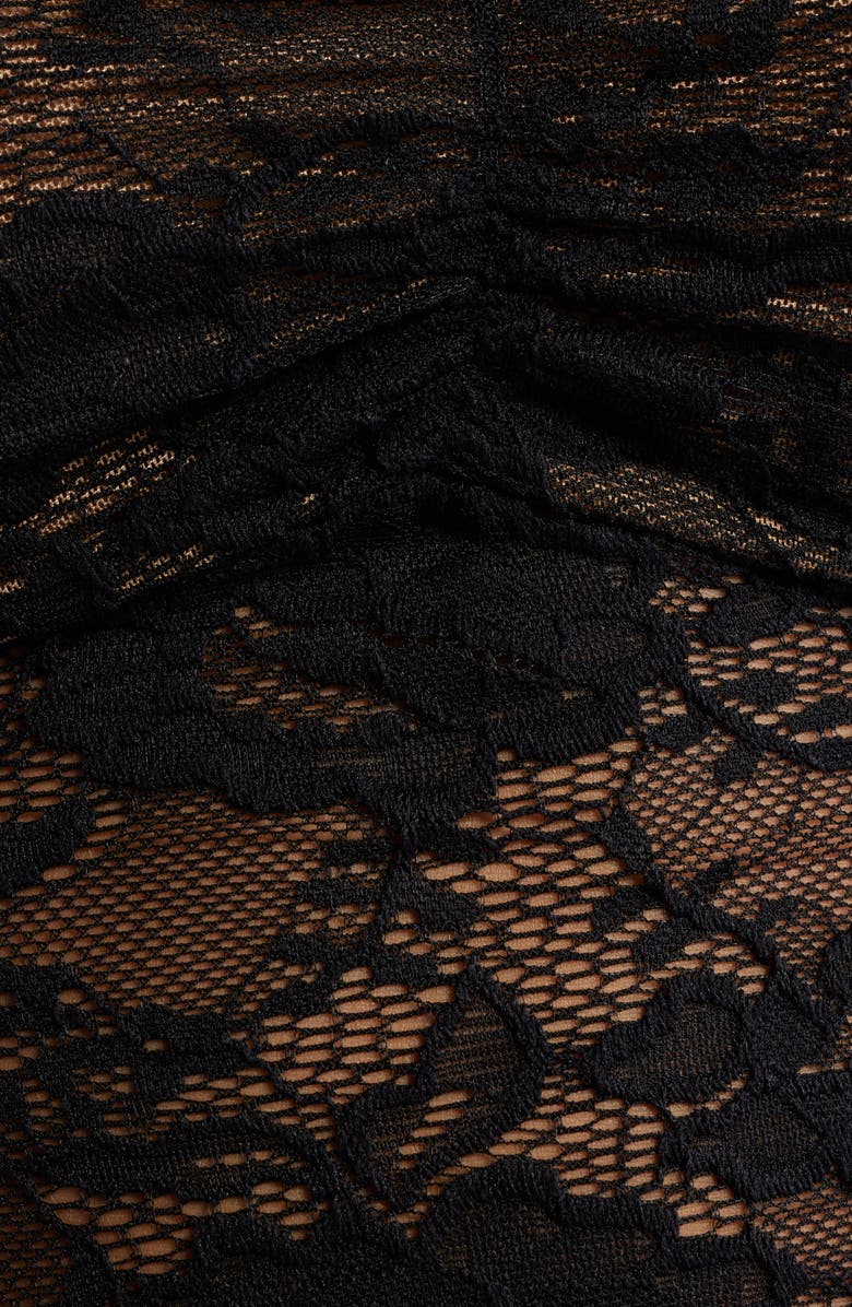 Princess Polly FANTASIZE LACE HALTER TOP BLK, Alternate, color, Black