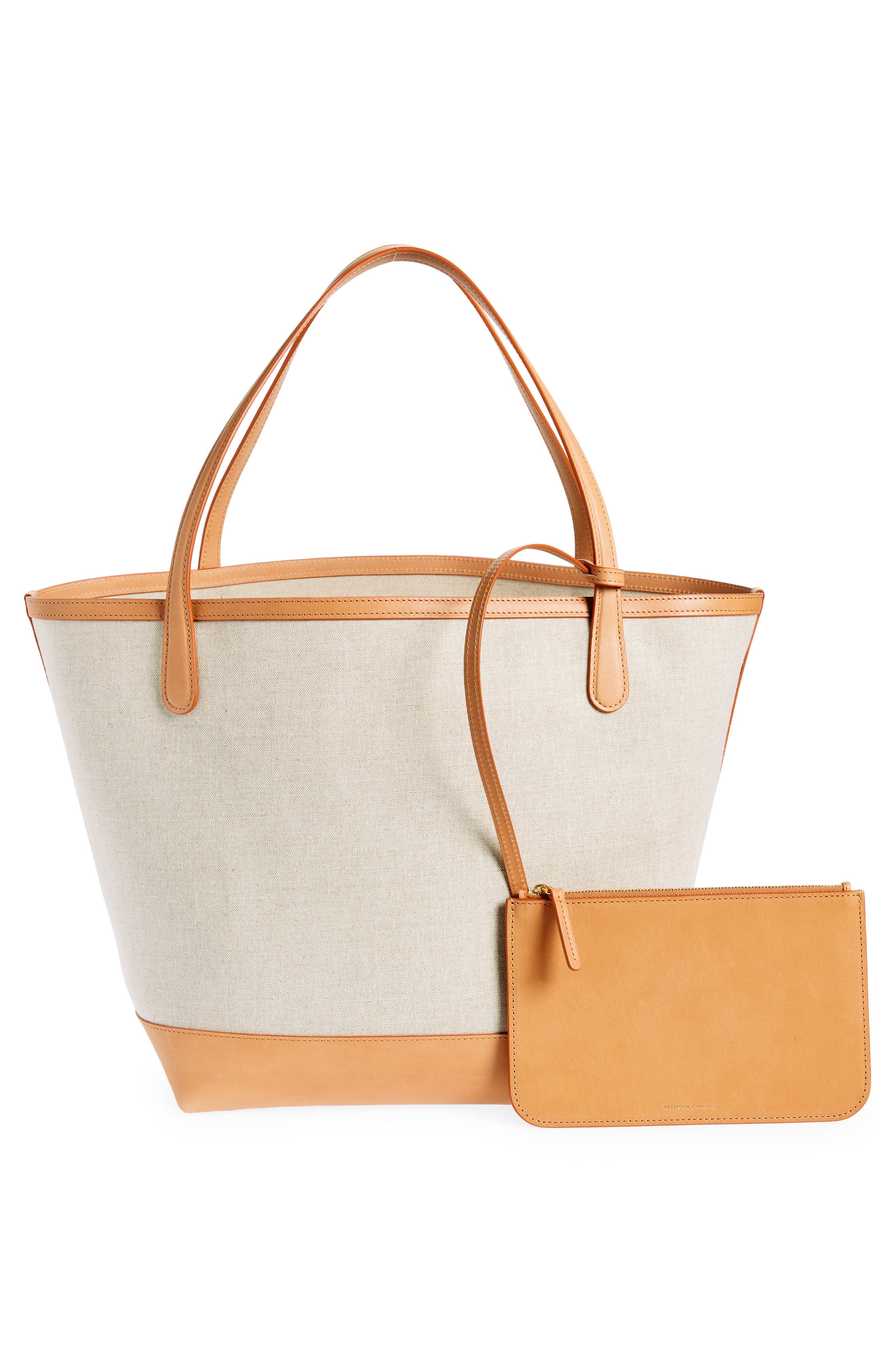 Mansur Gavriel Everyday Soft Canvas & Leather Tote, Alternate, color, 