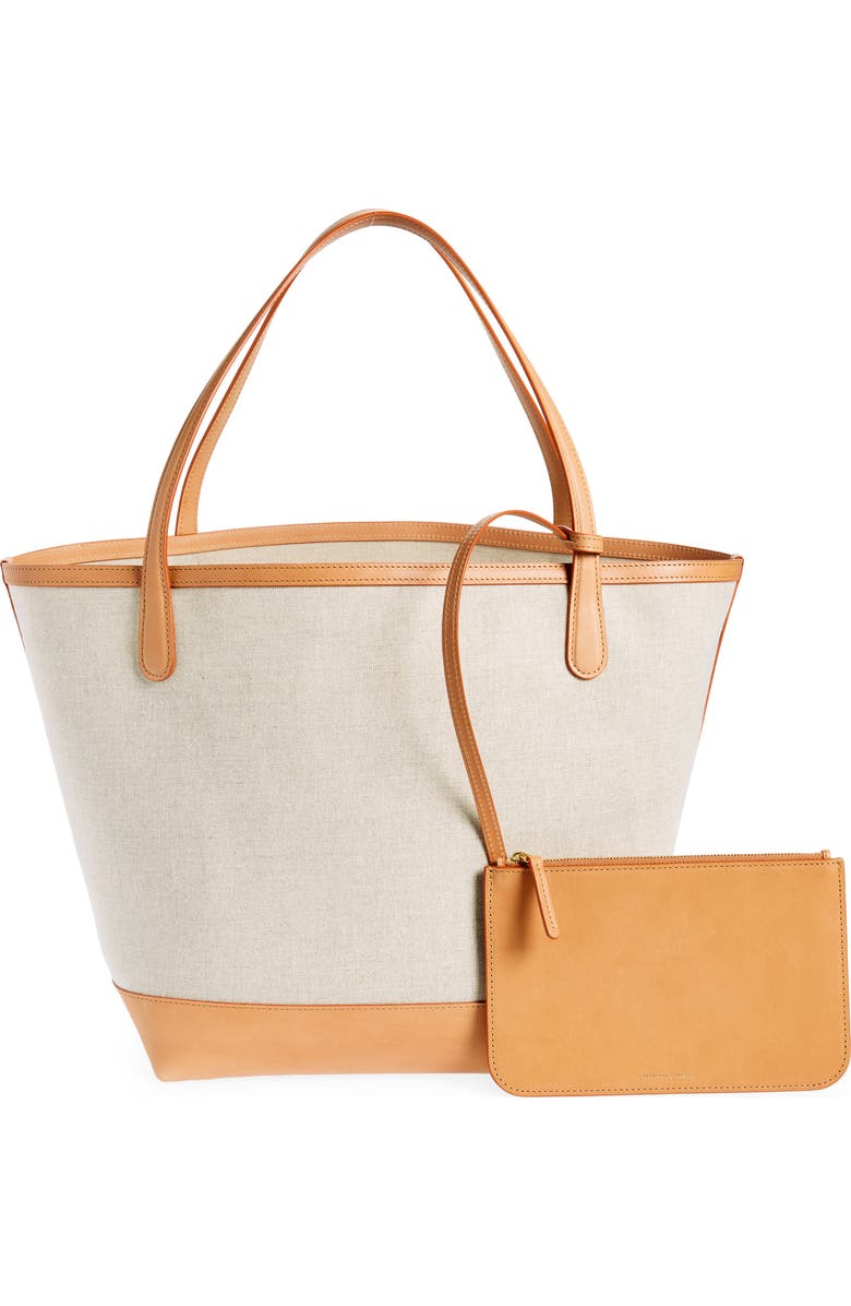 Mansur Gavriel Everyday Soft Canvas & Leather Tote, Alternate, color,