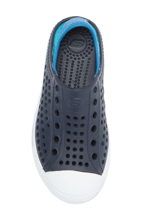 Skechers Kids' Guzman Step Slip-on Sneaker In Navy/blue