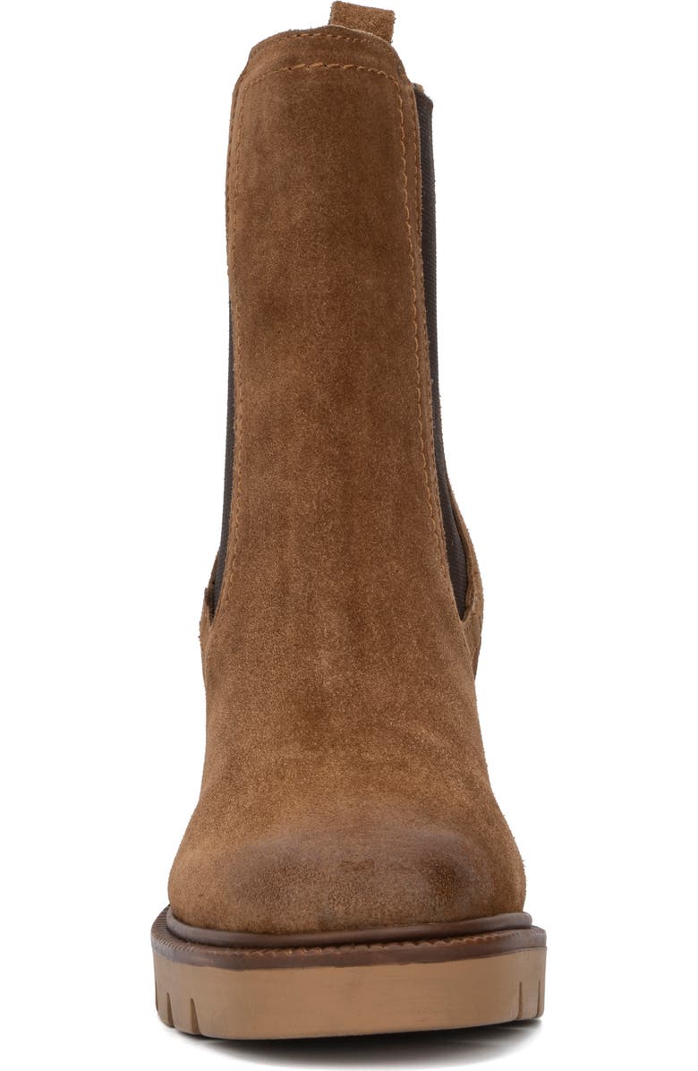 VINTAGE FOUNDRY Penelope Leather Bootie, Alternate, color, Cognac