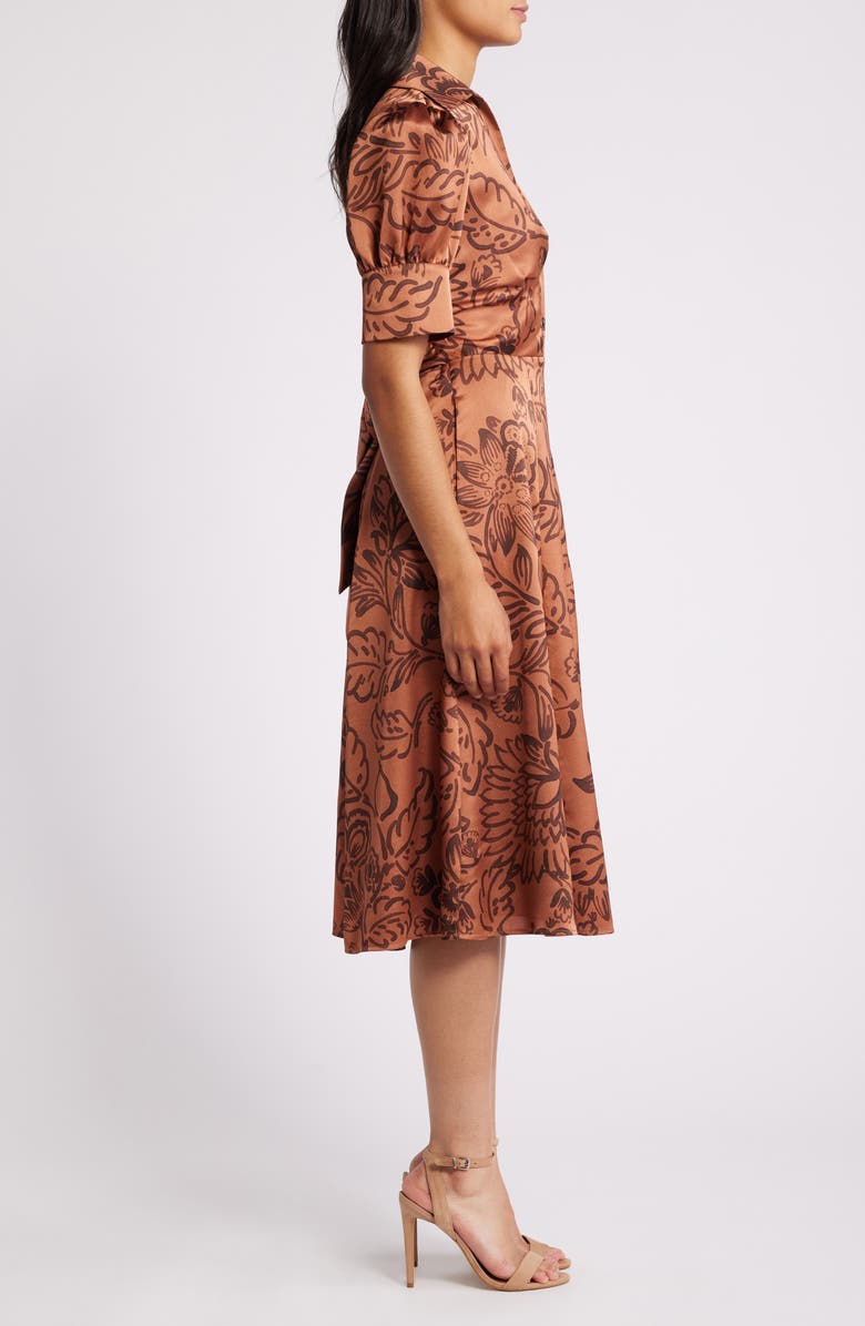 Robe Fourreau En Satin Tahari ASL 'Starburst' - Taille 6 - Neuve Avec étiquettes
