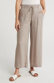 T Tahari Tie Waist Wide Leg Pants