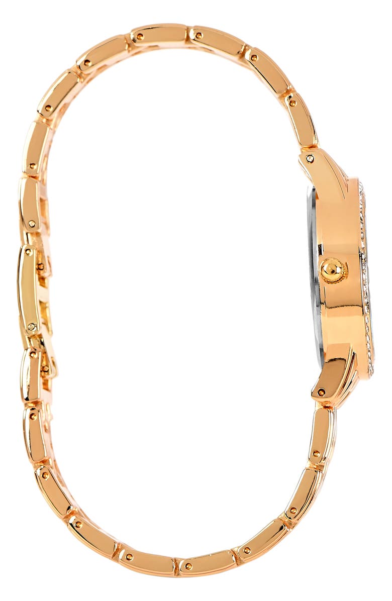 I TOUCH Crystal Chain Bracelets & Mother-of-Pearl Bracelet Watch, 30mm, Alternate, color, Gold