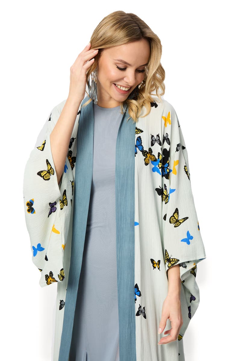 SAACHI Longline Duster, Alternate, color, Pastel Blue