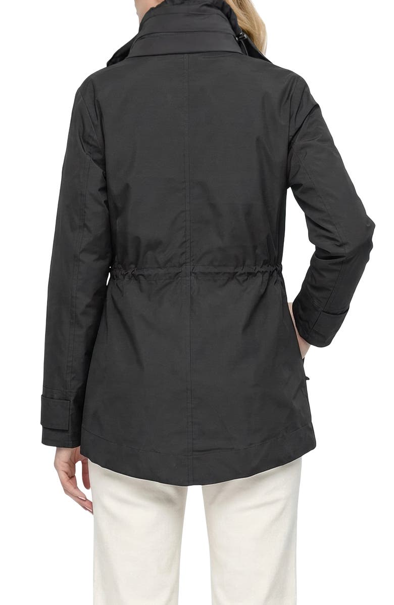 GORSKI Lightweight Jacket With Concealed Hood, Alternate, color, Black