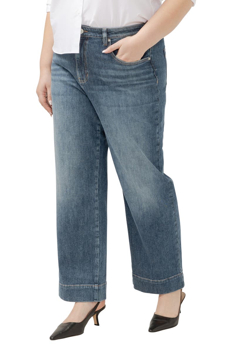 JAG Sophia High Waist Ankle Wide Leg Jeans, Alternate, color, Eiffel Blue