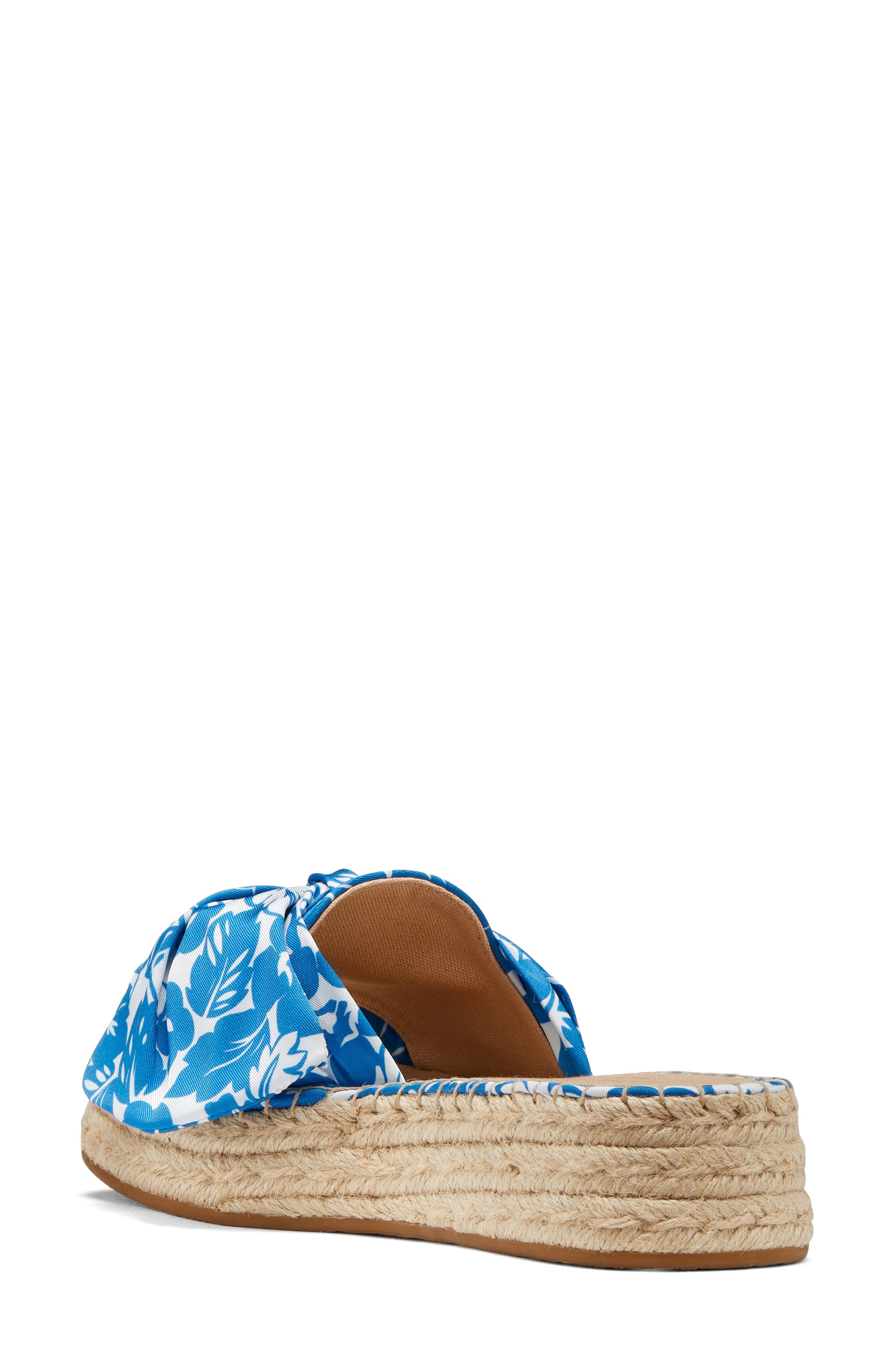 Kate Spade New York lucie espadrille platform slide sandal, Alternate, color, Riverside Blue