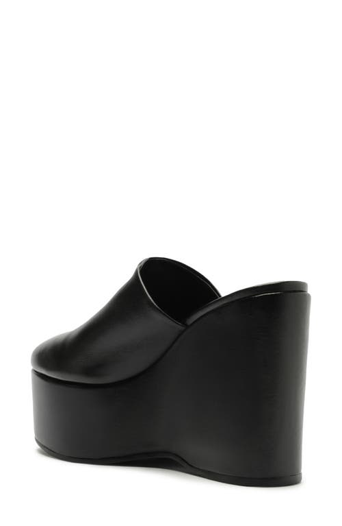 Schutz Sierra Platform Wedge Mule In Black