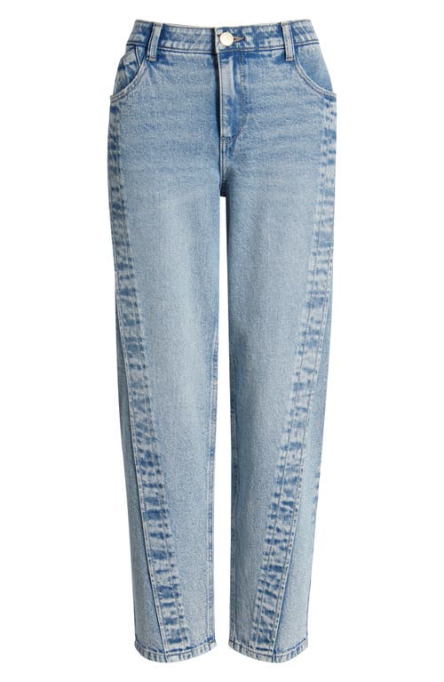 Wit & Wisdom Spliced High Waist Ankle Straight Leg Jeans In Light Blue Artisanal