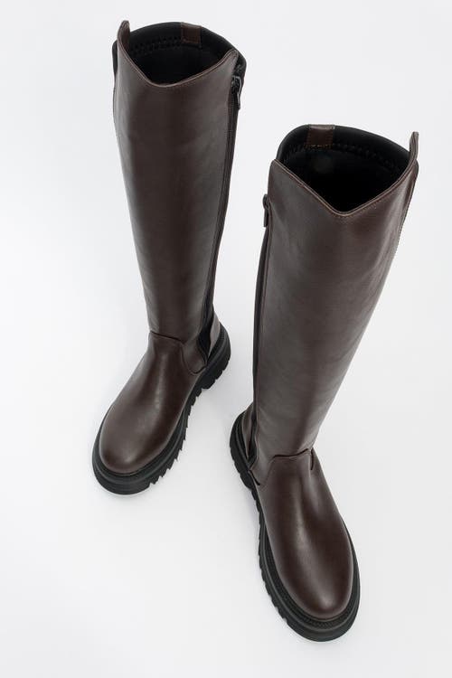 Prologue Shoes Shadow Knee High Boot In Multi