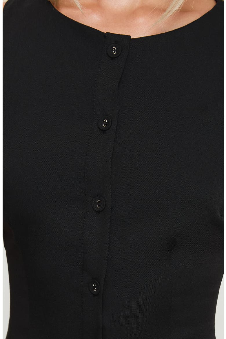 Mystick Button-Up Vest, Alternate, color, BLACK
