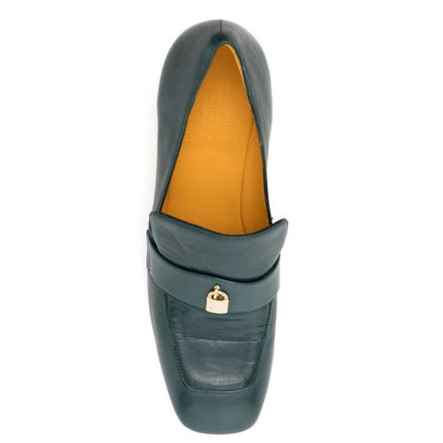 Madison Maison Heel Lock Loafer In Green