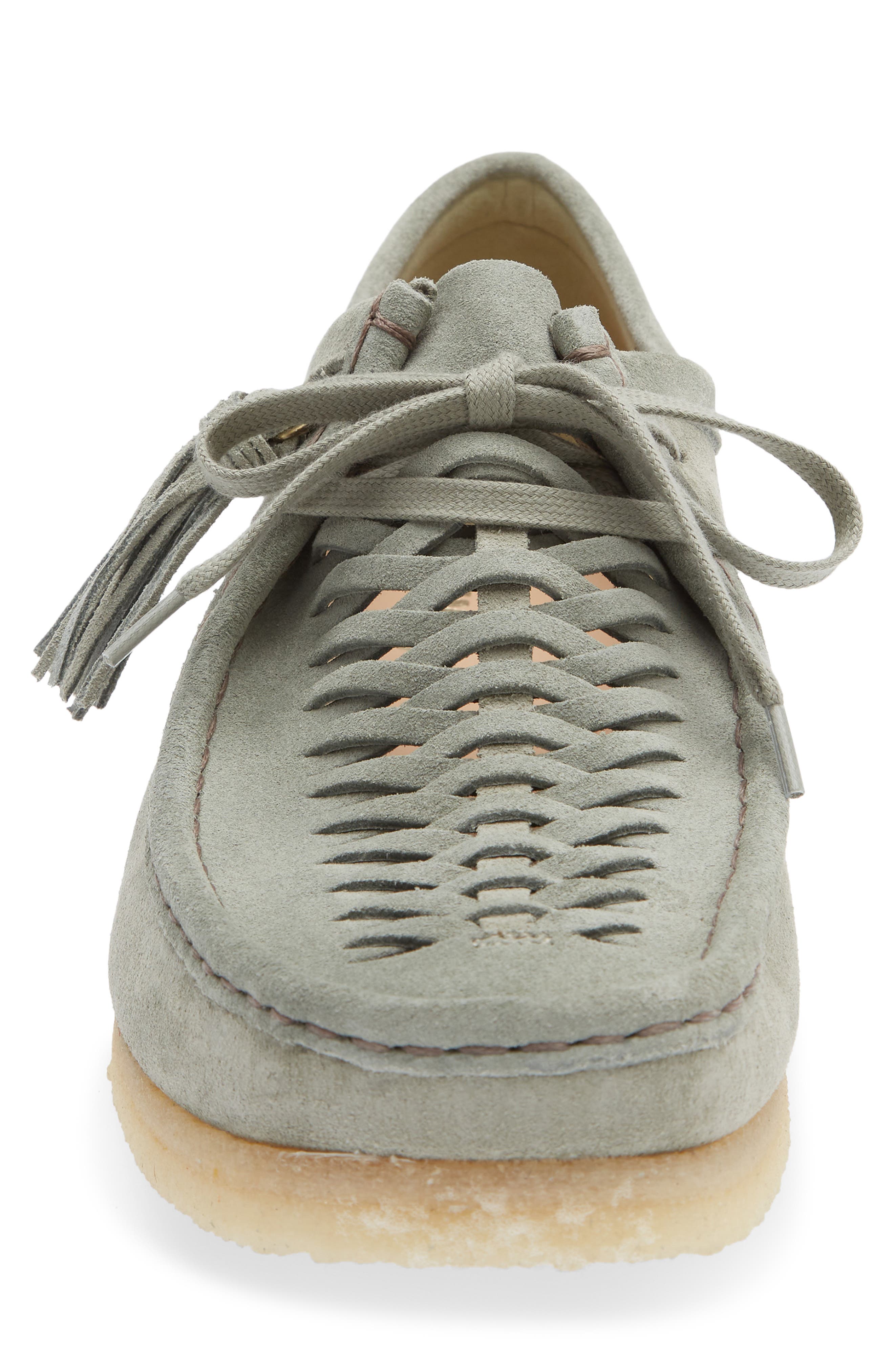 Clarks<sup>®</sup> Wallabee Weave Loafer, Alternate, color, Sage Suede