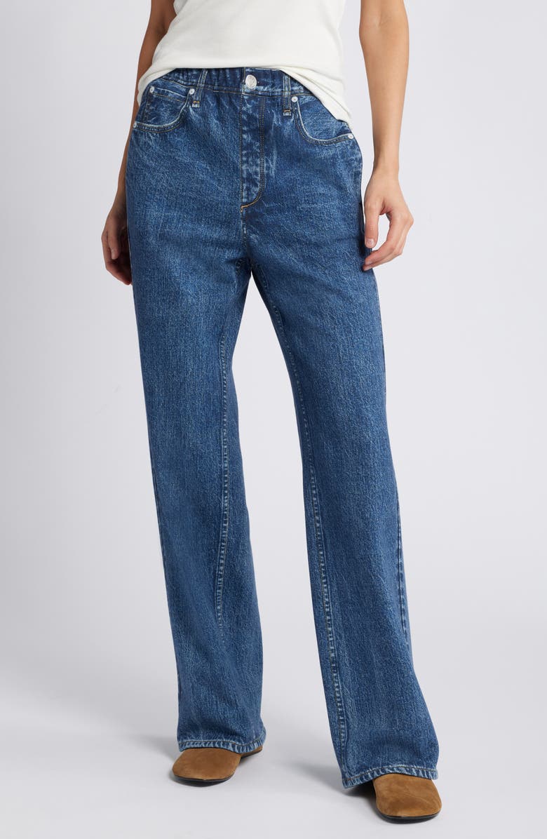 rag & bone Miramar Fleece Terry Wide Leg Sweatpant Jeans Nordstrom