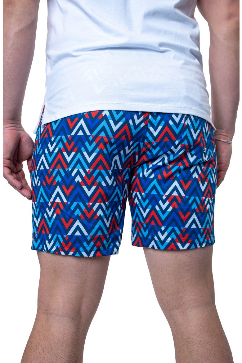 Swim Lion Patriot Swim Trunks, Alternate, color, BLUE MULTI