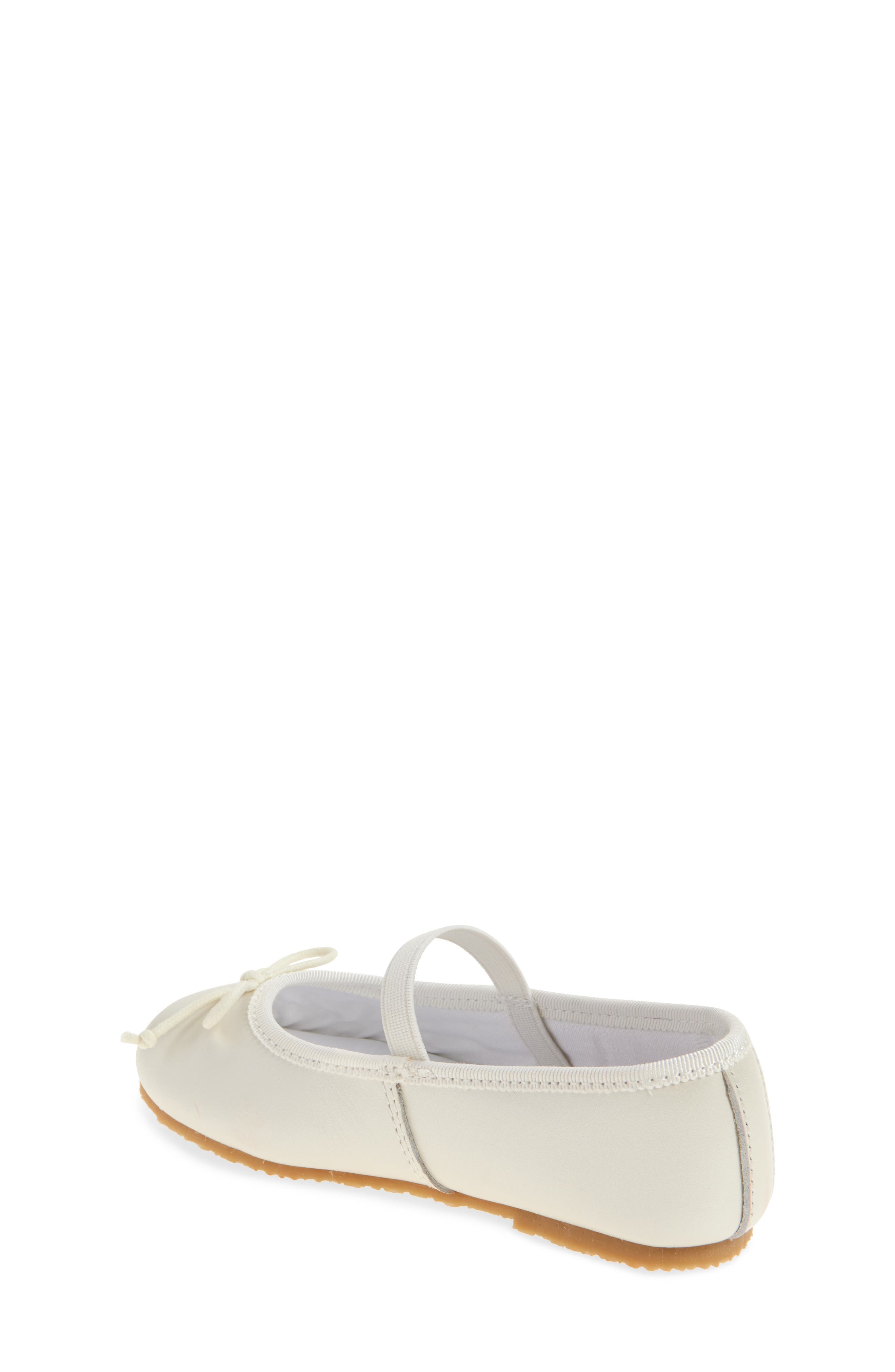 L'AMOUR Kids' Alia Ballerina Flat, Alternate, color, White