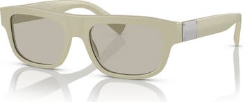 52mm Polarized Rectangle Sunglasses