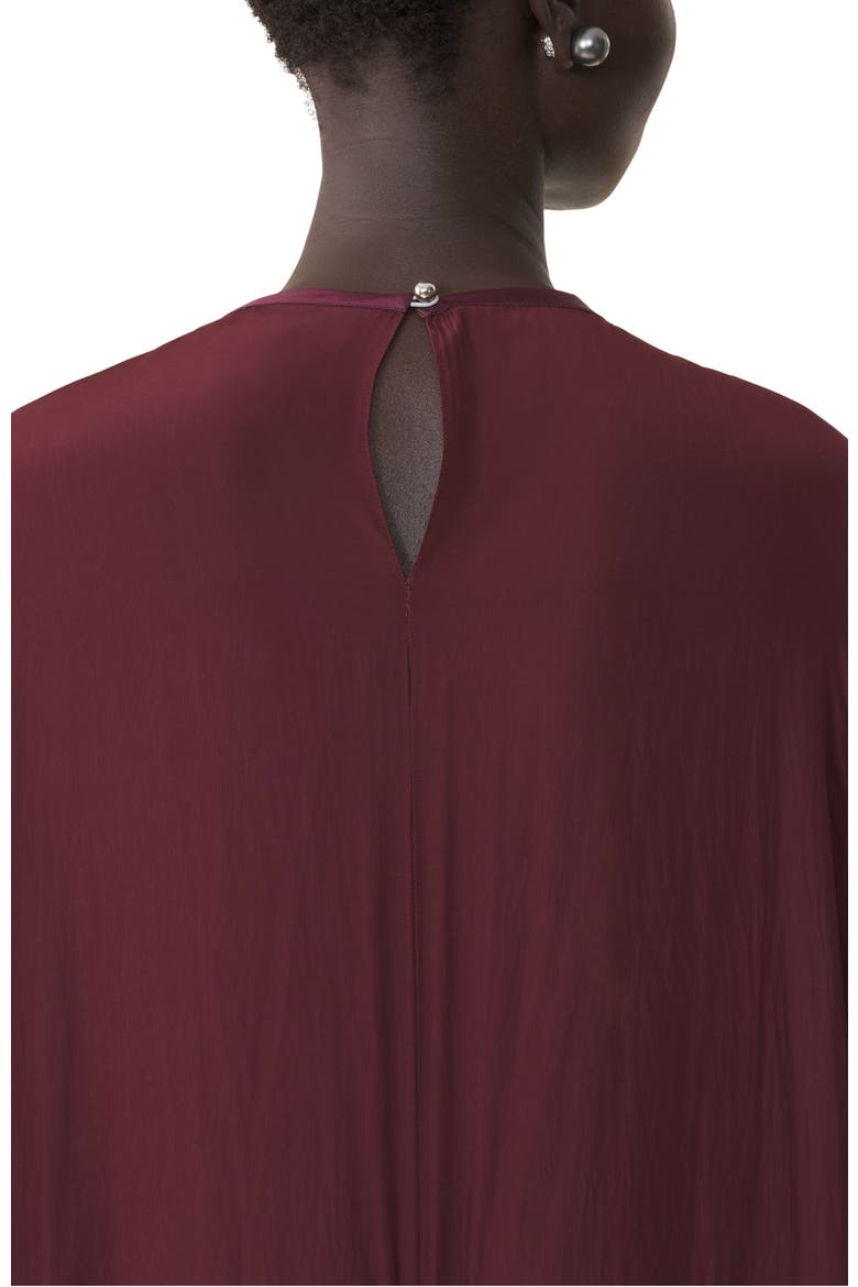Full-Length Charmeuse Dress, Alternate, color, Garnet