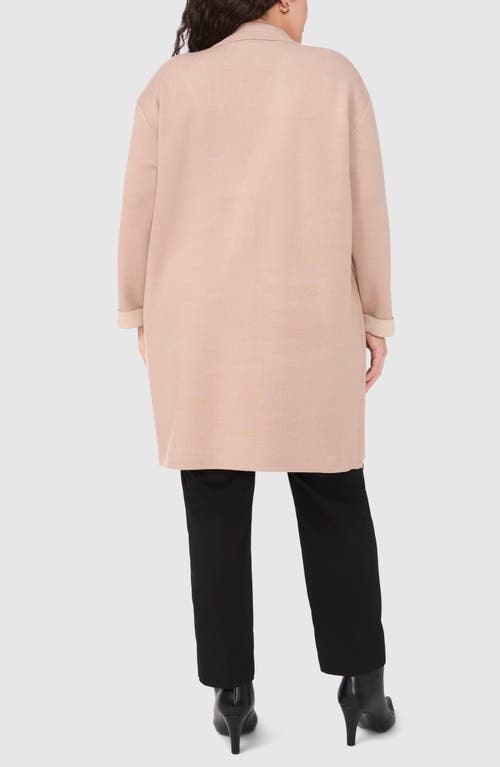 Halogenr Halogen(r) Lapel Long Cardigan In Simply Taupe
