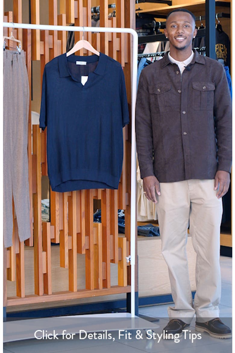 Johnny Collar Ribbed Polo Sweater video