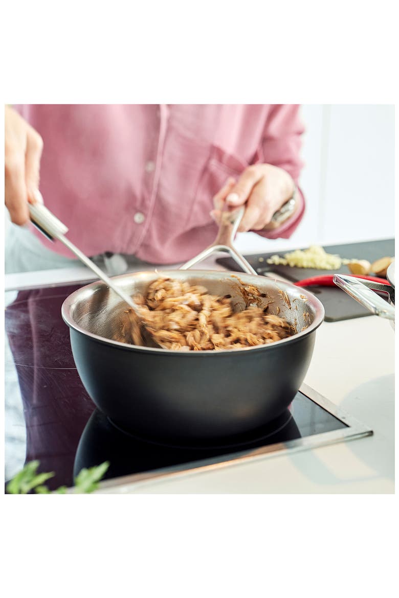 Black 5 Stainless Steel Skillet, Alternate, color, BLACK