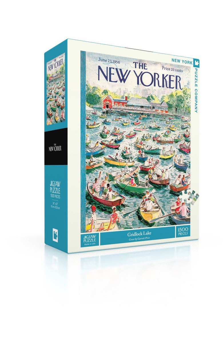 NEW YORK PUZZLE COMPANY Gridlock Lake 1500 Piece Puzzle, Alternate, color, NO COLOR