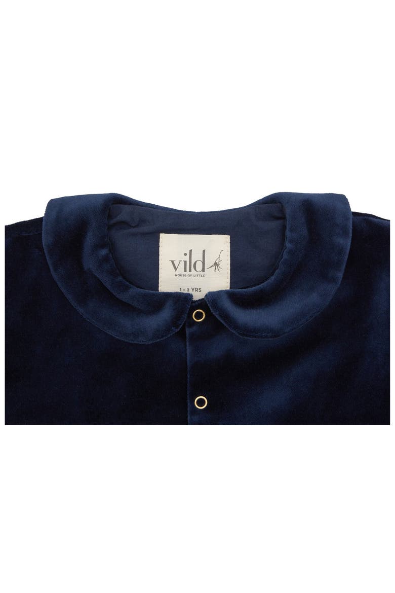 Organic Cotton Velvet Jacket, Alternate, color, Navy