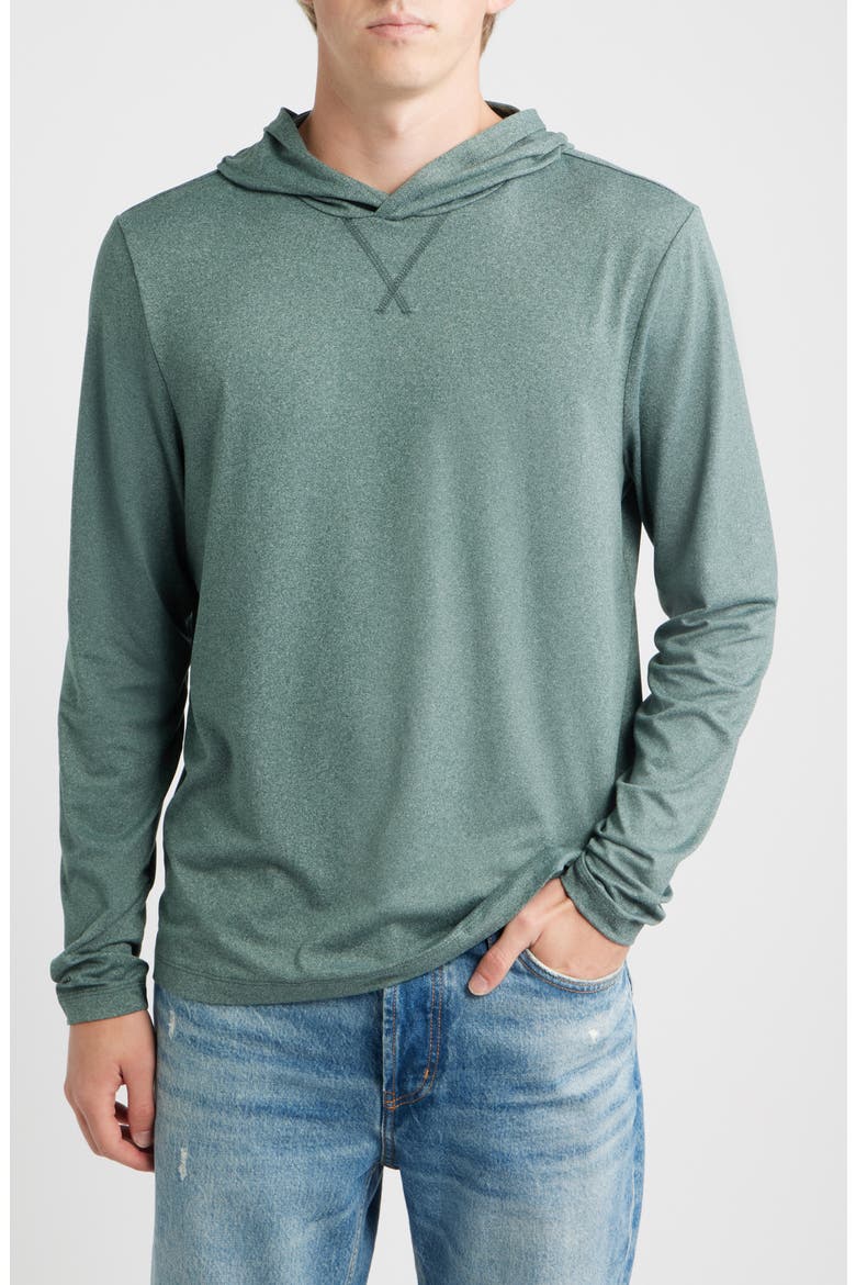 Malone T-Shirt Hoodie, Main, color, HEATHER ARBOR