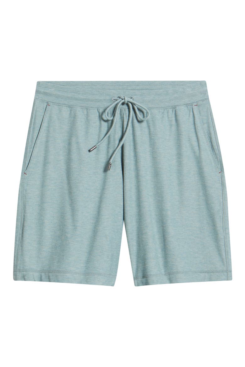 Ribbed Rayon Blend Drawstring Pajama Shorts, Alternate, color, PISTACHIO