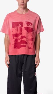 mnml Face Distressed Graphic T-Shirt