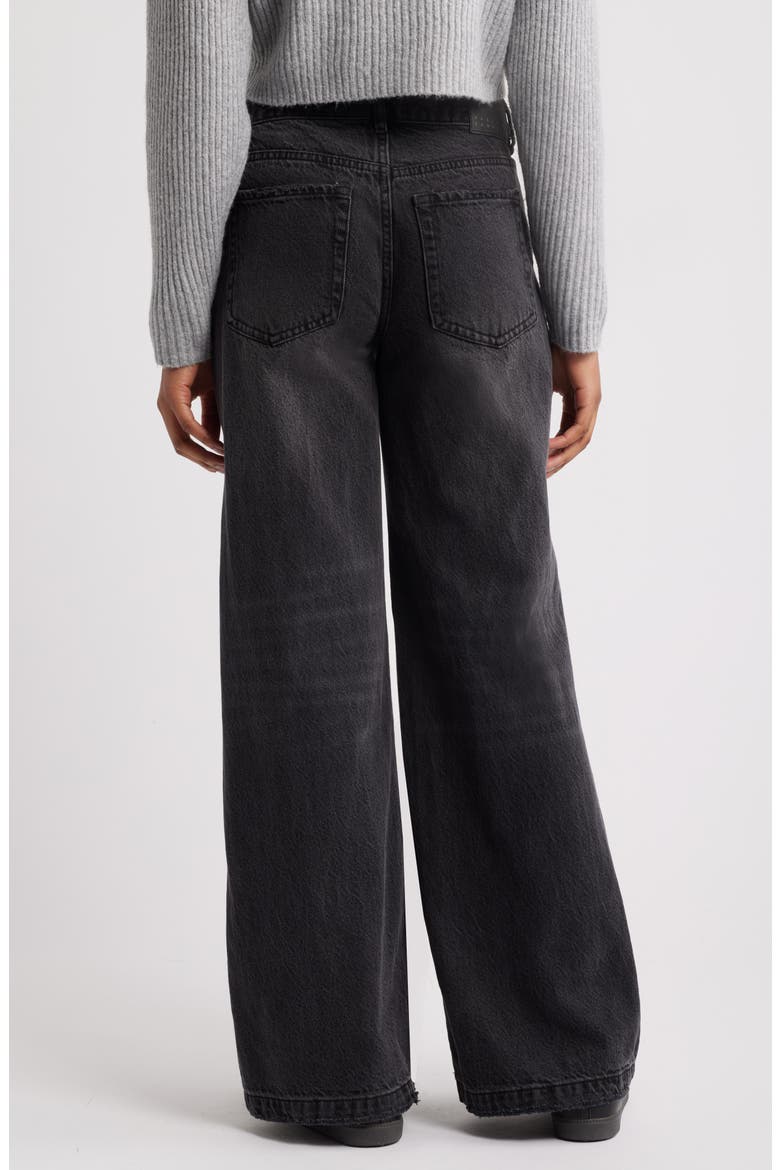 Aria Baggy Wide Leg Jeans, Alternate, color, BLACK WASH