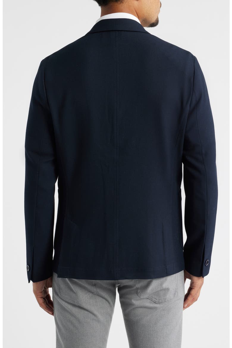 Shaw Navy Textured Stretch Sport Coat, Alternate, color, NAVY