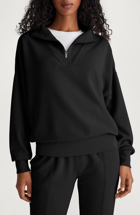 Luxe Traveler Knit Quarter Zip Pullover