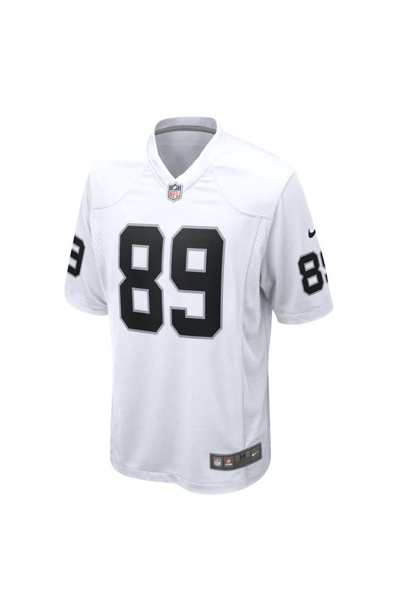 Nike Men's Nike Brock Bowers  White Las Vegas Raiders Game Jersey, Alternate, color, White