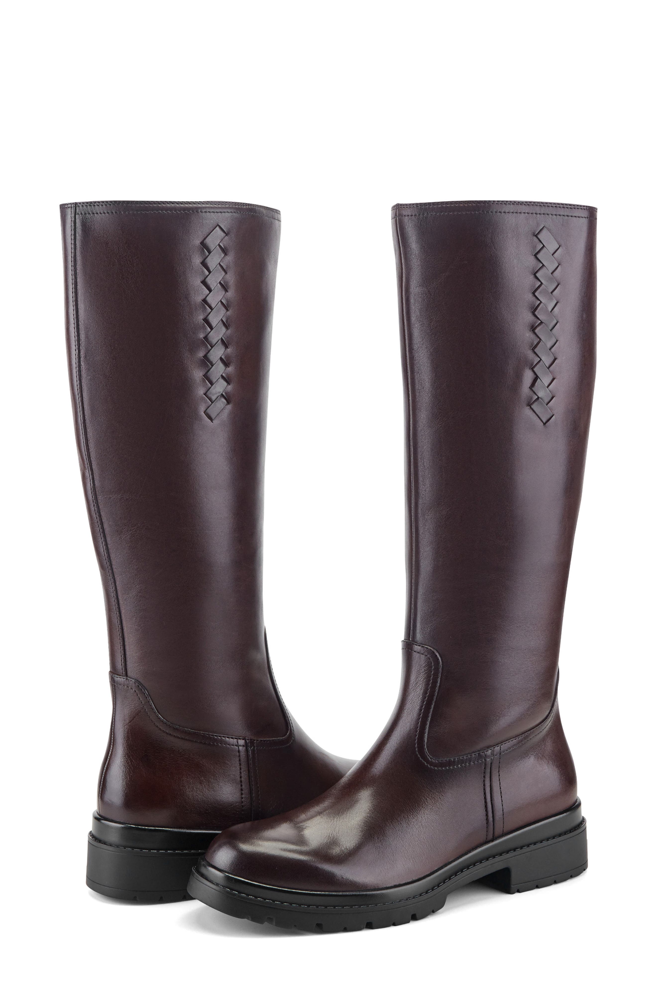 Petulla Riding Boot, Alternate, color, DARK BROWN