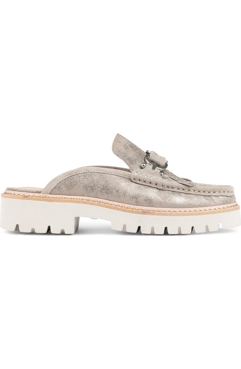 Donald Pliner Kiltie Fringe Moc Toe Loafer Mule, Alternate, color,