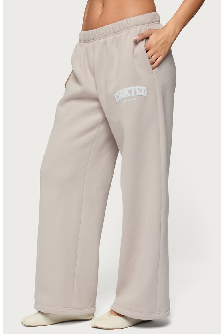 LA Wide Leg Sweatpants, Alternate, color, BEIGE