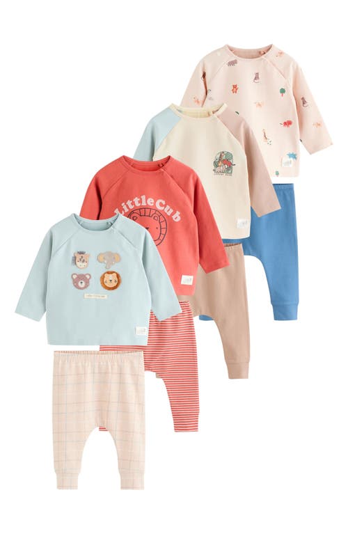 Next Babies' 8-pack Assorted Sweatshirts & Leggings Set In Animal Print