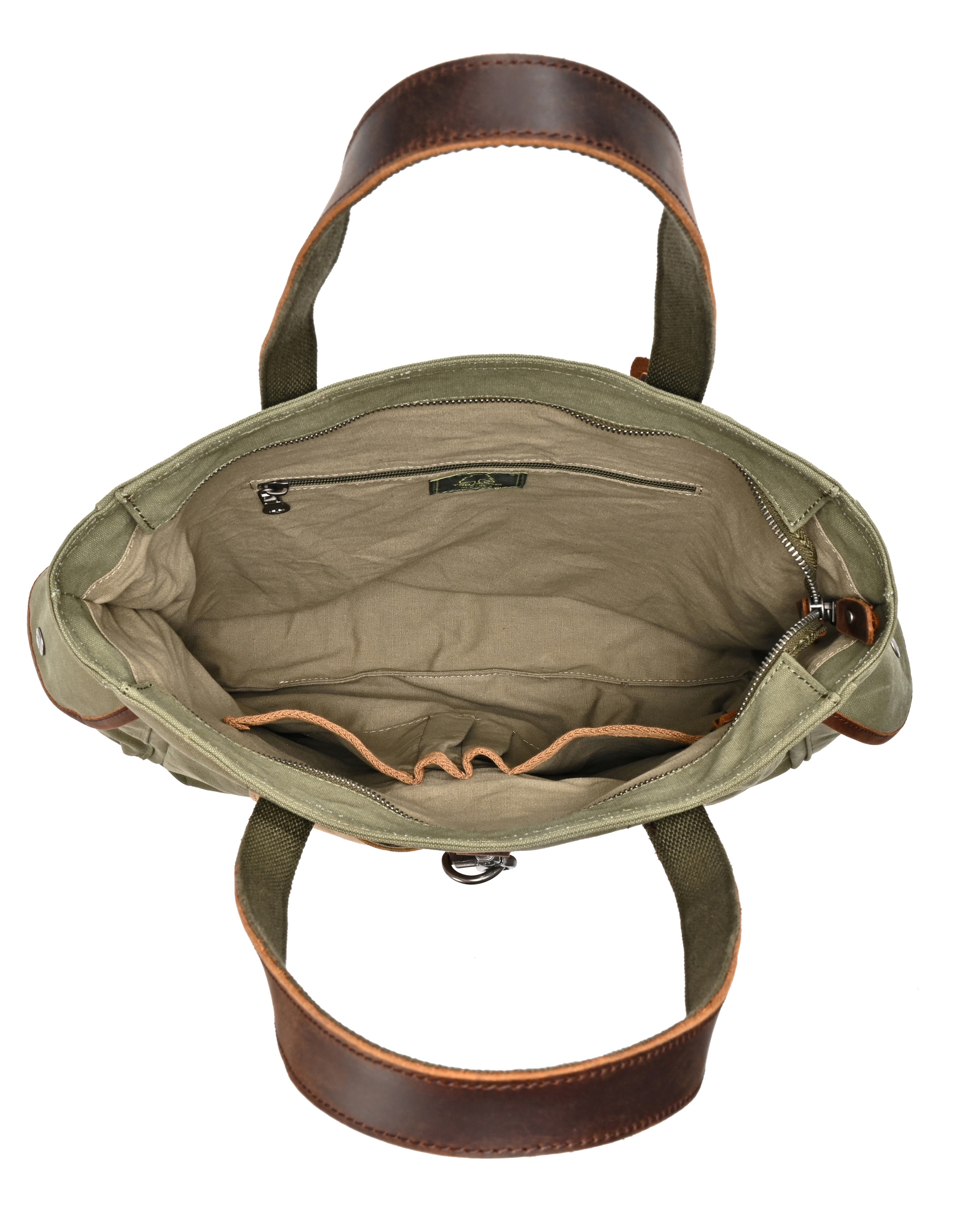 Valley and Sky Spacious Adventure Tote, Alternate, color, Olive