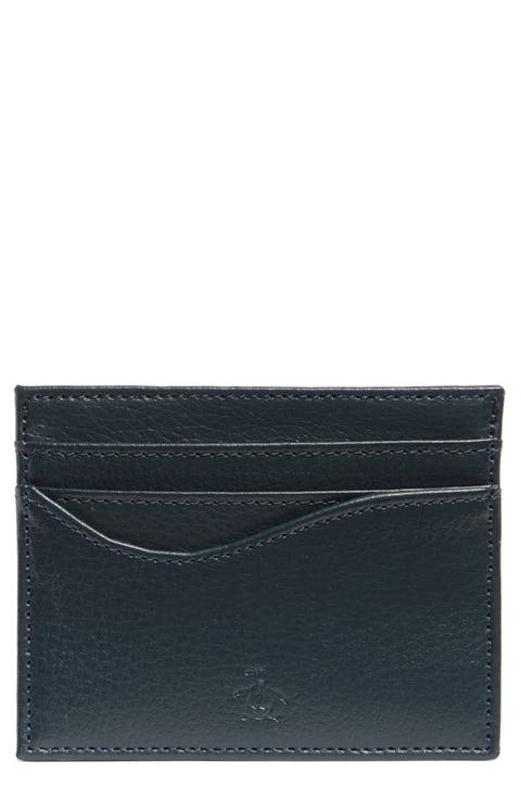 Pebbled Leather Card Case