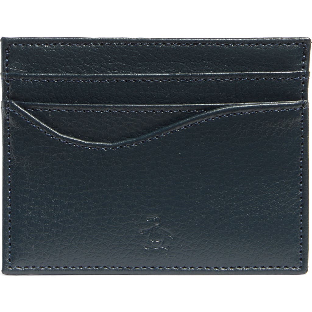 Original Penguin Pebbled Leather Card Case