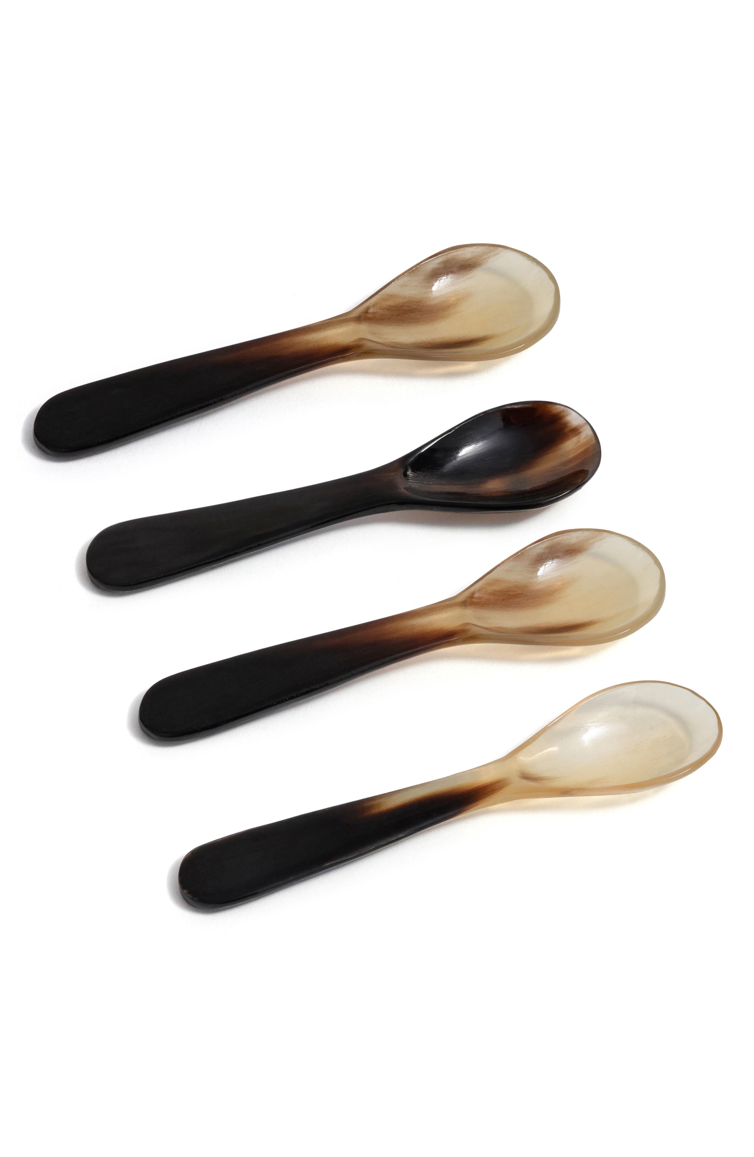 Zodax Lagos Chiseled Set of 4 Spoons