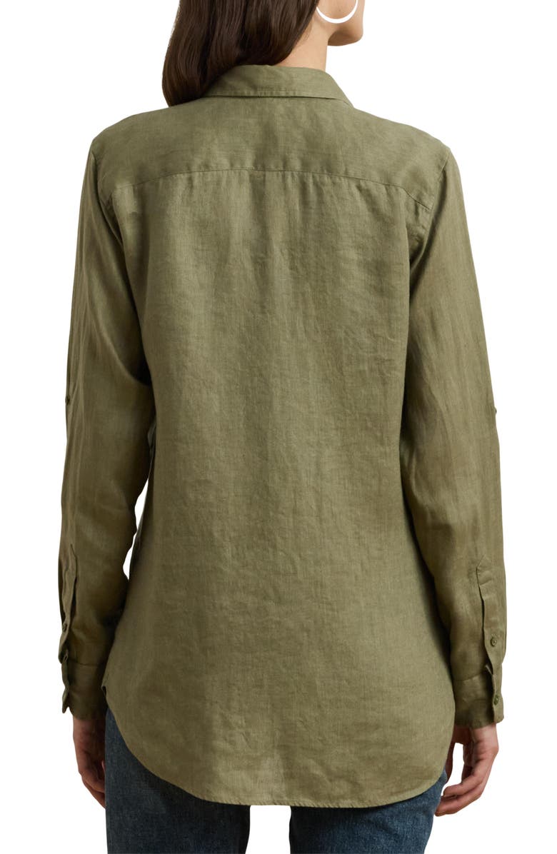 Lauren Ralph Lauren Relaxed Fit Linen Shirt, Alternate, color, 