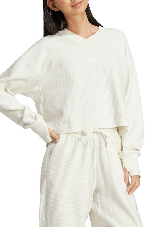 All Szn Rib V-Neck Sweatshirt