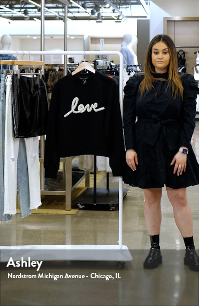 Pearly Bead Love Sweatshirt, sales video thumbnail