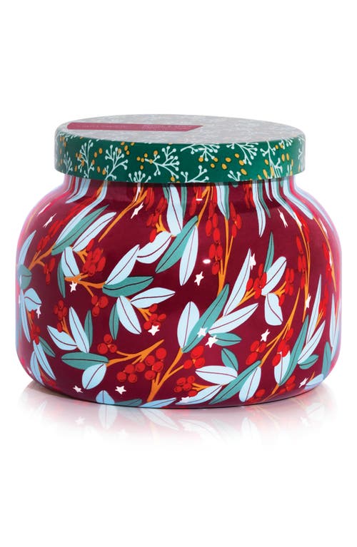 Capri Blue Tinsel & Spice Print Play Signature Jar Candle in Tinsel And Spice 