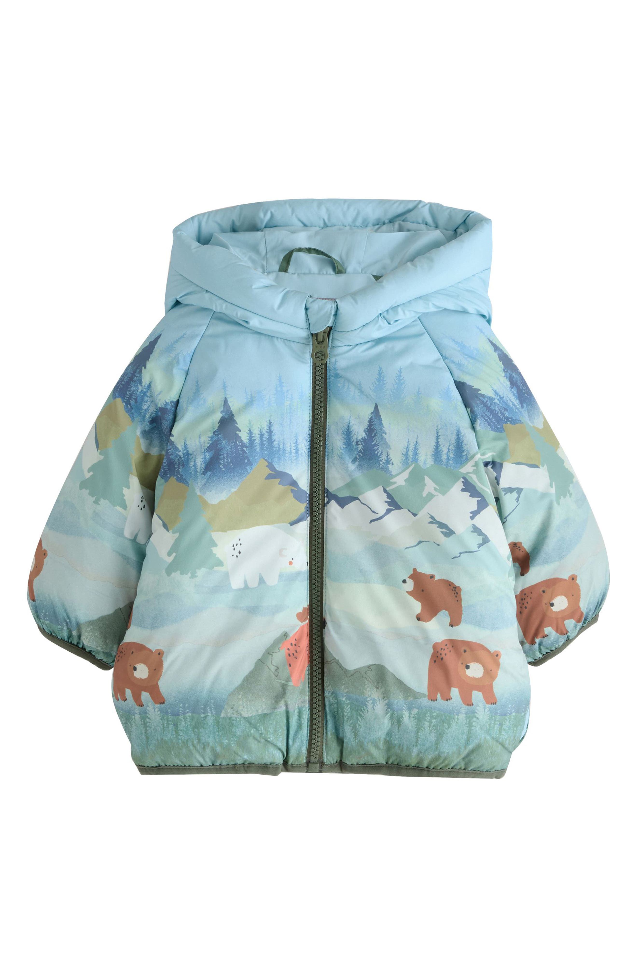 NEXT Kids' Mountain Scene Hooded Puffer Coat
