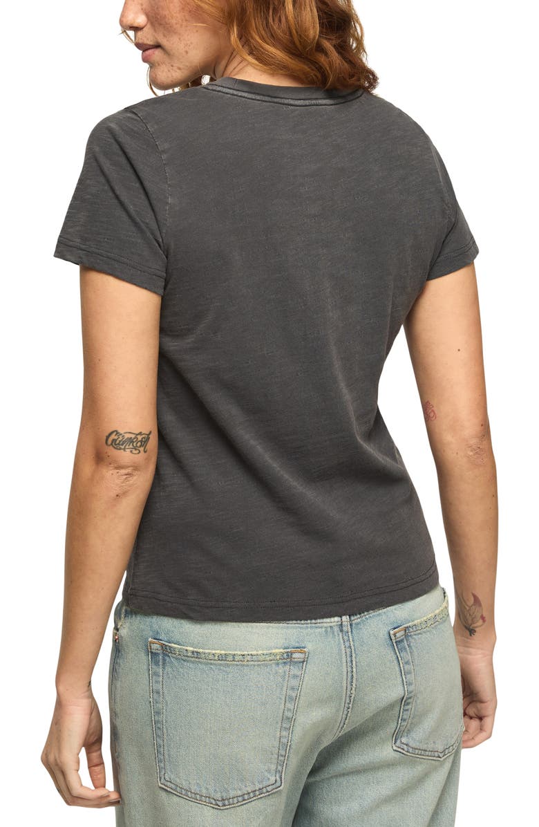 Lucky Brand Fresh as a Daisy Embroidered Crewneck T-Shirt, Alternate, color, Magnet