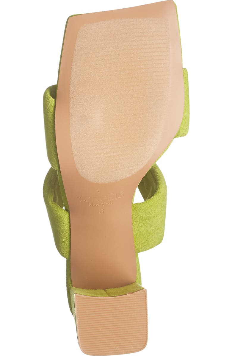 TORGEIS Flamingo Knotted Block Heel Sandal, Alternate, color, Green